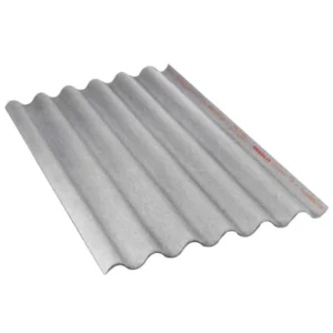 Telha Brasilit Ondulada de Fibrocimento 244x110cm 5mm Residencial Cinza